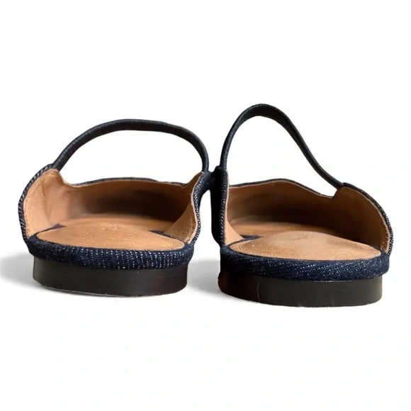 Madewell The Greta Ballet Flat Mule Dark Denim Multi Women’s Size 7 - Picture 9 of 11
